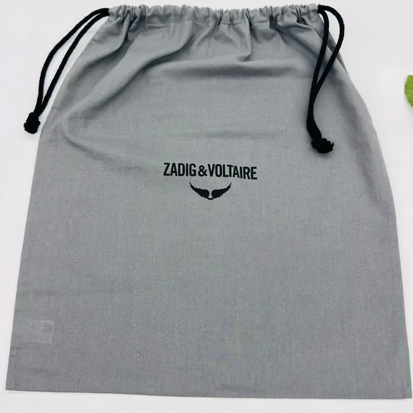 ZADIG & VOLTAIRE Leather Crossbody Clutch Bag Navy Blue NWT - Picture 11 of 15